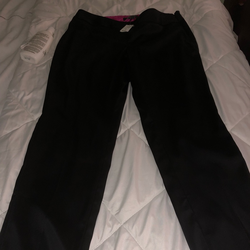White /black pants